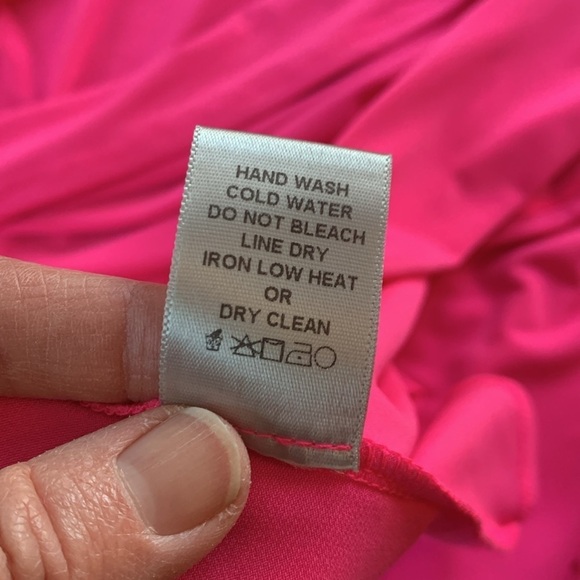 IC Collection NWT hot pink dress with  3D flowers sz L - Picture 9 of 10